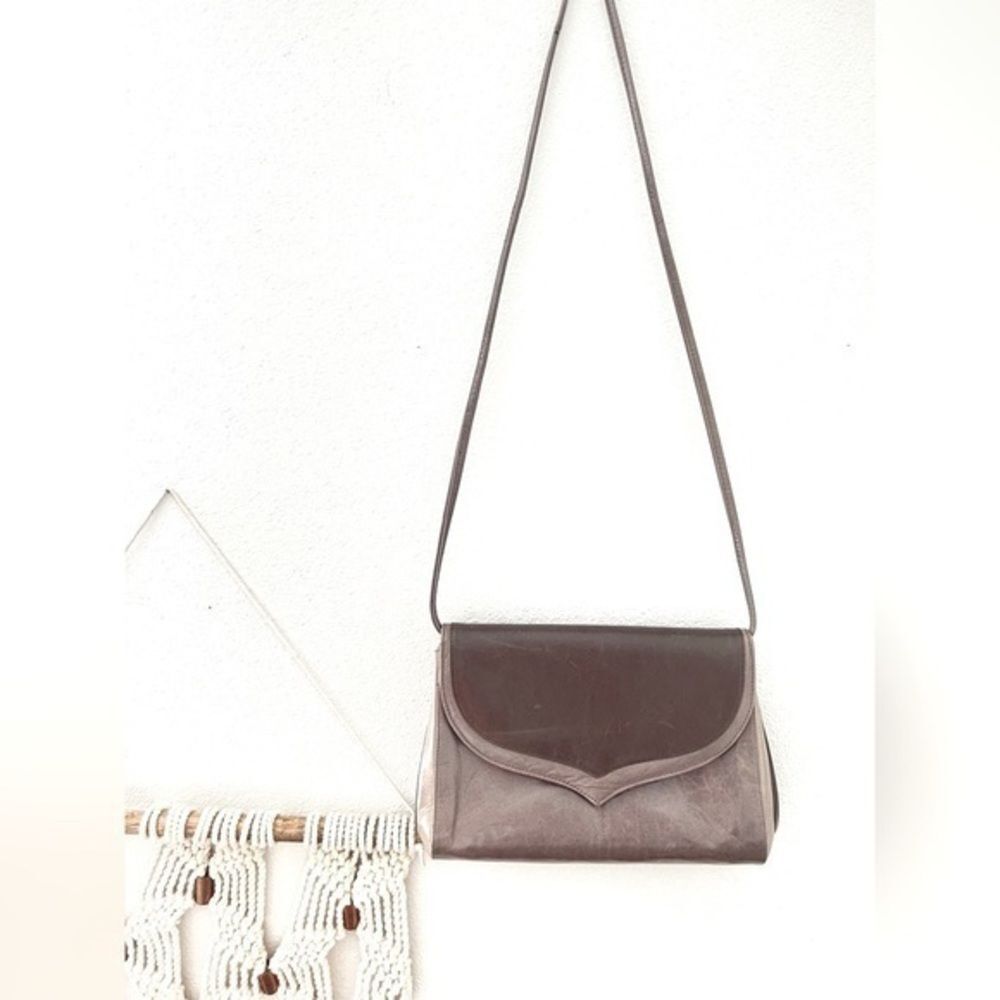 Stuart Weitzman Crossbody bag Grey colorblock leather purse